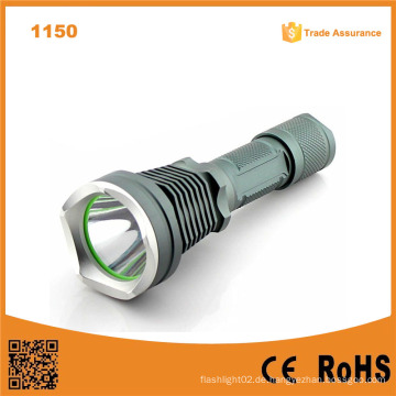 1150 10W 500 Lumen Aluminium wiederaufladbare Taschenlampe